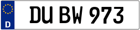 Trailer License Plate